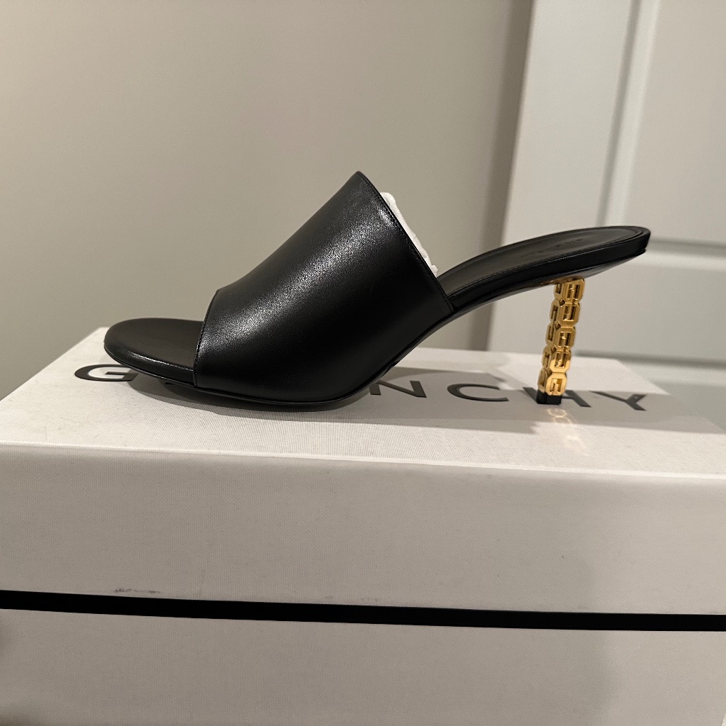 Givenchy G Cube Leather Mule Sandals